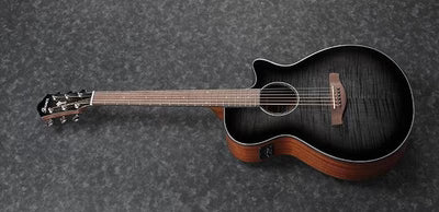 Guitarra Electroacustica Ibanez Aeg70-Transparent Charcoal Burst High Gloss