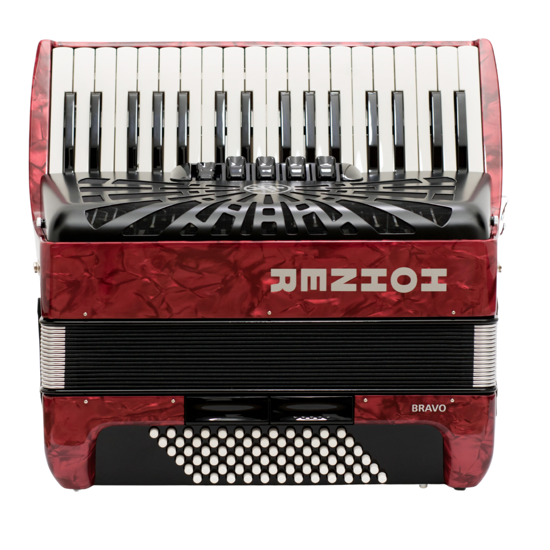 ACORDEON HOHNER BRAVO III 72 BAJOS ROJO