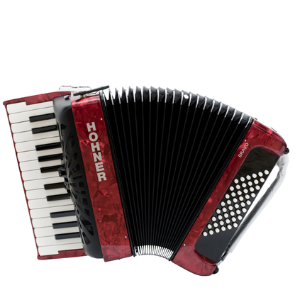 ACORDEON HOHNER BRAVO II 48 BAJOS ROJO