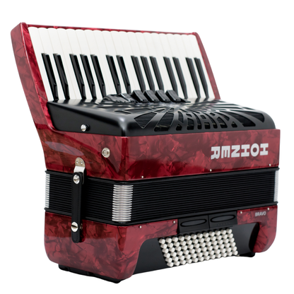 ACORDEON HOHNER BRAVO III 72 BAJOS ROJO