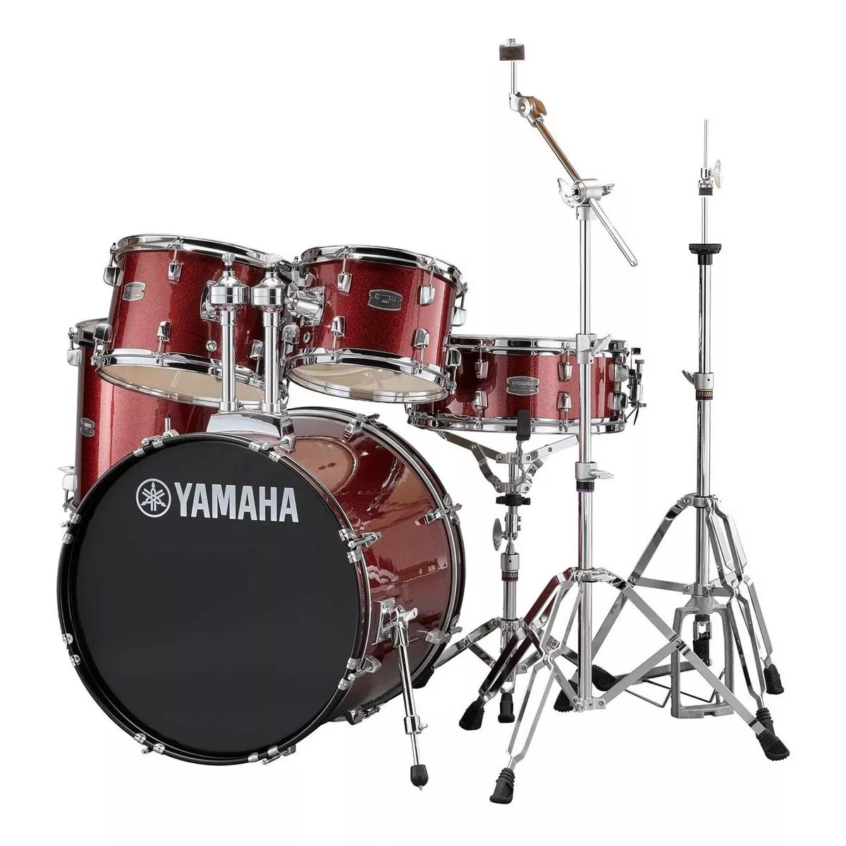 BATERIA ACUSTICA RDP2F5VINOT0 RYDEEN 1/2 COLOR VINOTINTO + CAJA 2 + PEDAL (SIN PLATILLO, SIN SILLA)