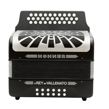ACORDEON HOHNER REY VALLENATO BESAS NEGRO