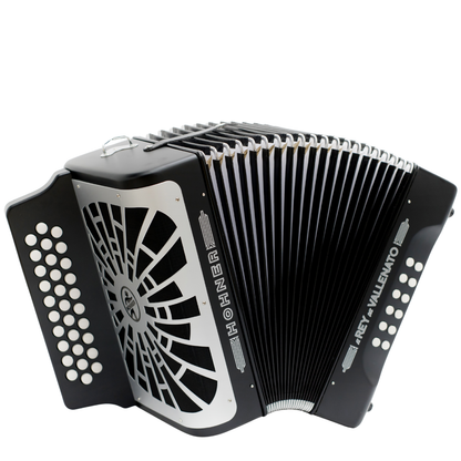 ACORDEON HOHNER REY VALLENATO BESAS NEGRO