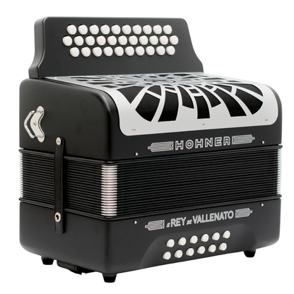 ACORDEON HOHNER REY VALLENATO BESAS NEGRO
