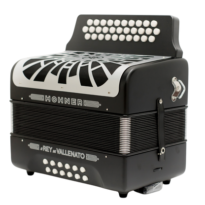 ACORDEON HOHNER REY VALLENATO BESAS NEGRO
