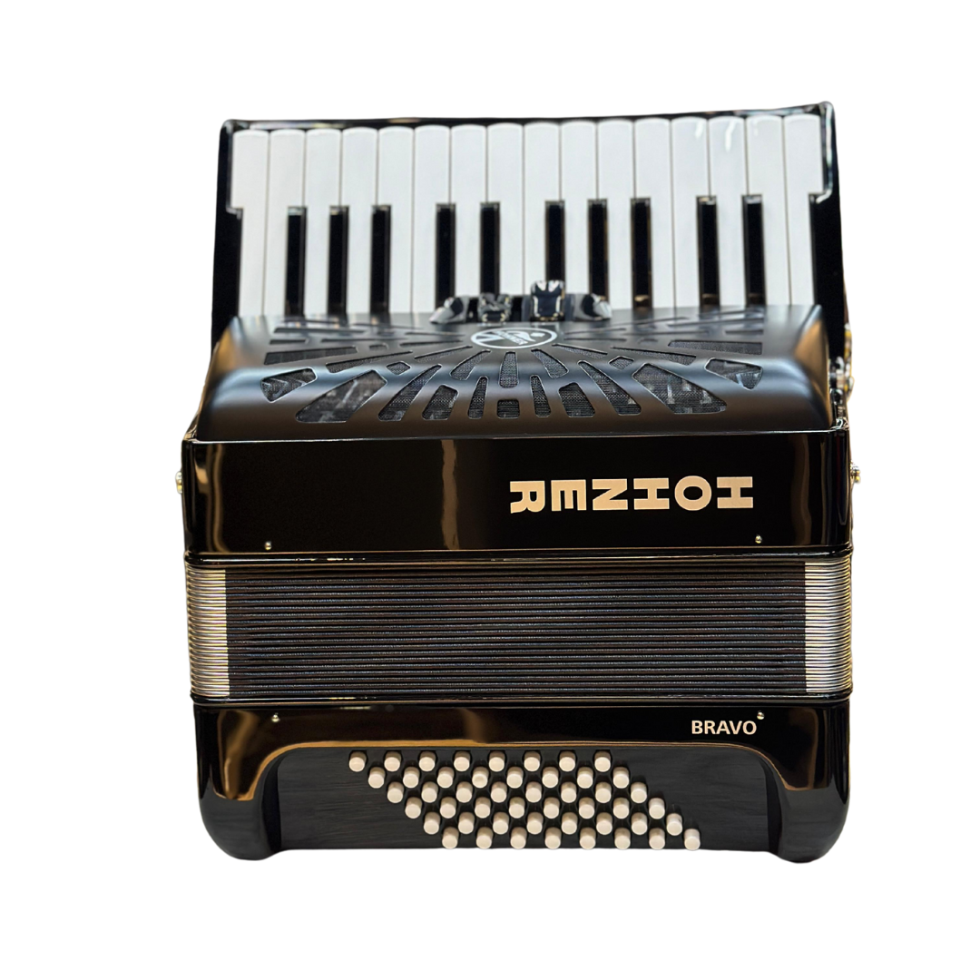 ACORDEON HOHNER BRAVO II 48 BAJOS NEGRO
