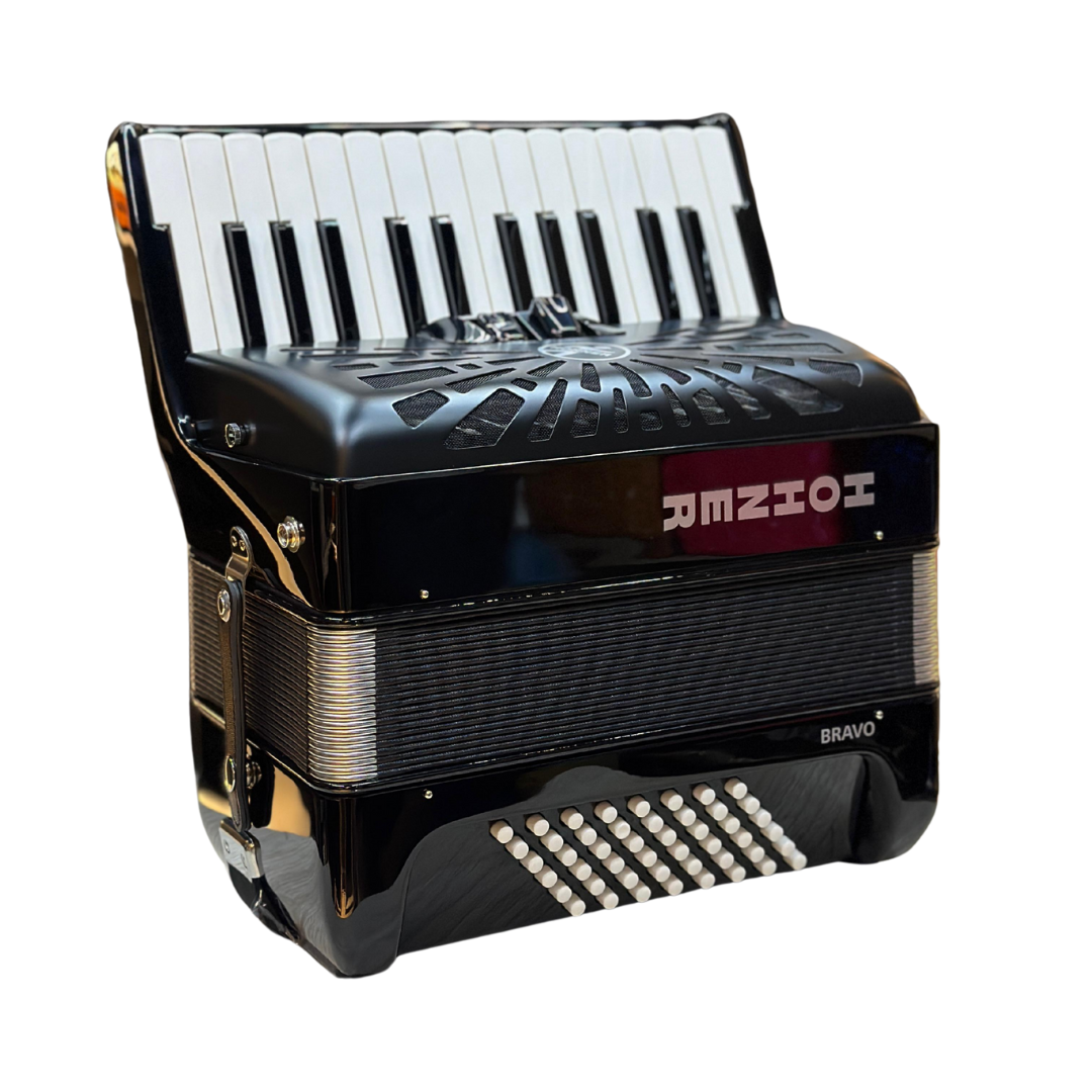 ACORDEON HOHNER BRAVO II 48 BAJOS NEGRO