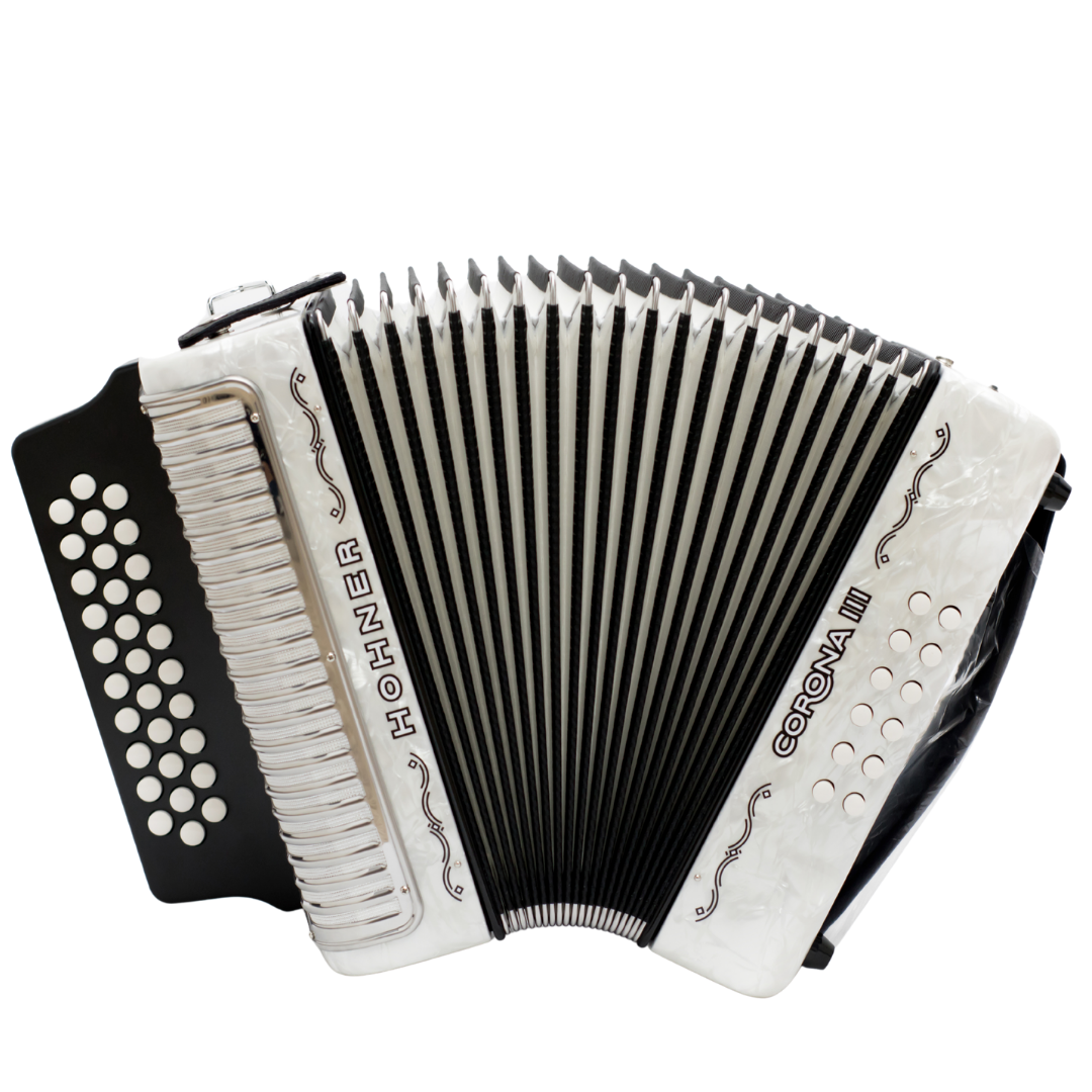 ACORDEON HOHNER CORONA III ADG BLANCO