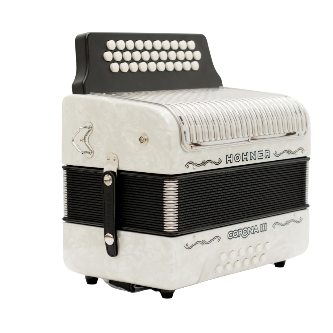 ACORDEON HOHNER CORONA III ADG BLANCO