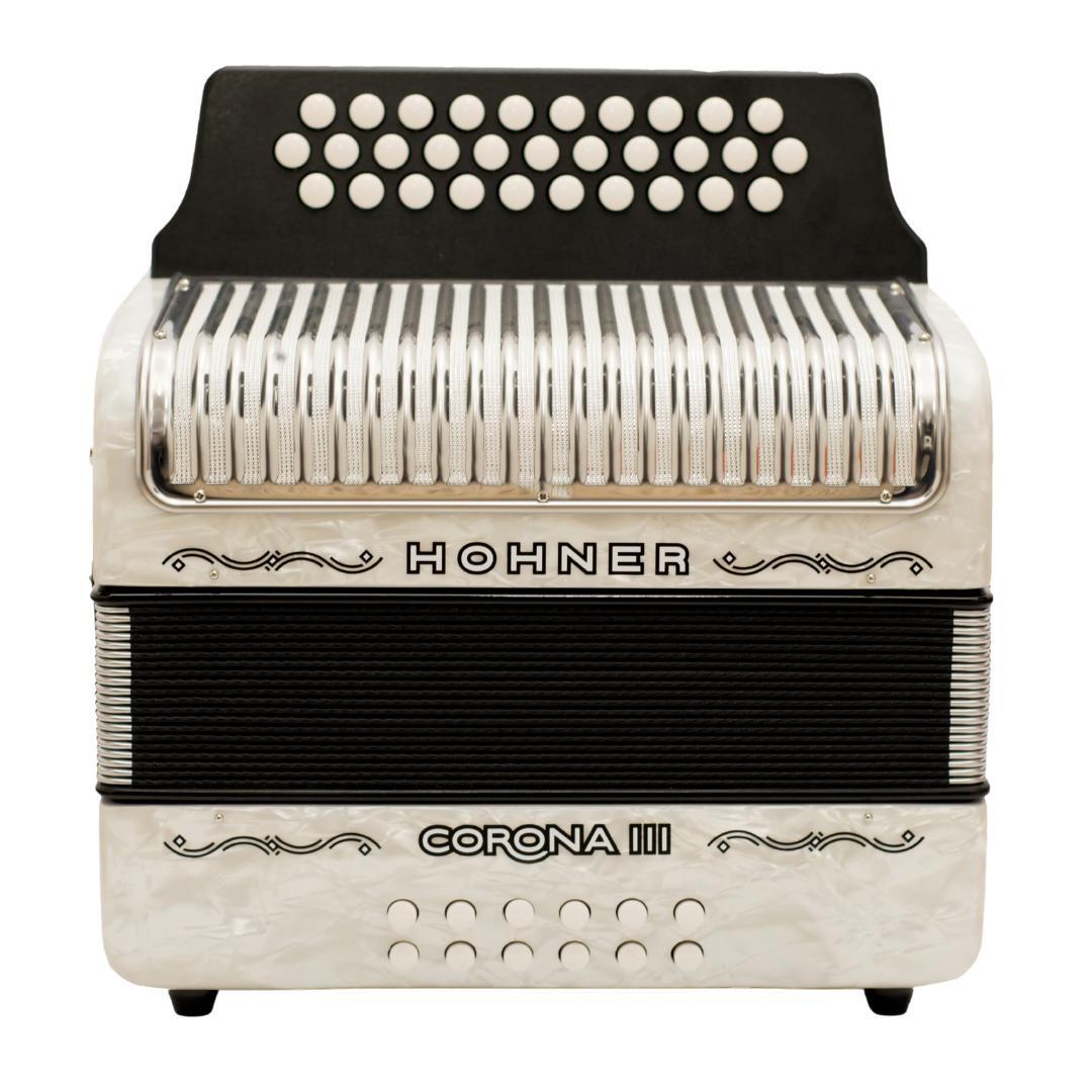 ACORDEON HOHNER CORONA III ADG BLANCO