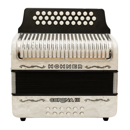 ACORDEON HOHNER CORONA III ADG BLANCO