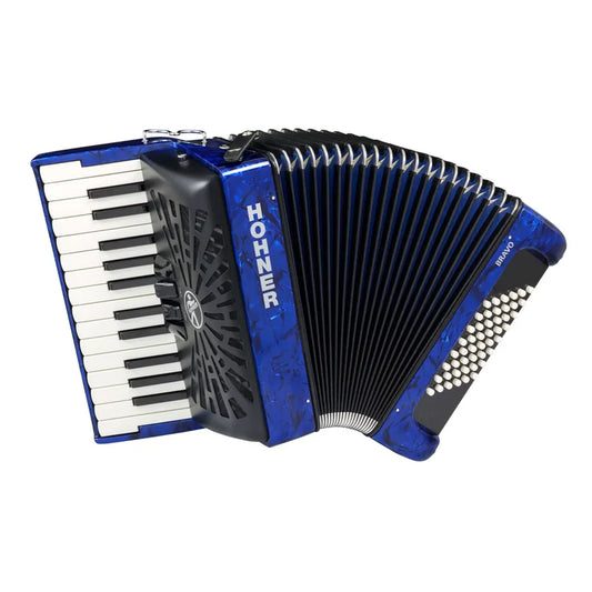 ACORDEON HOHNER BRAVO II 48 BAJOS AZUL