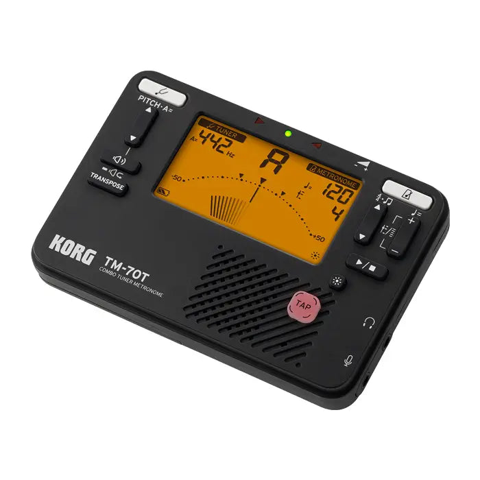 AFINADOR CROMÁTICO Y METRÓNOMO KORG TM 70T BK