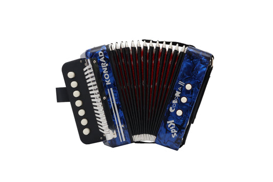 ACORDEON KONRAD KIDS MINI AZUL - NEGRO PROFESIONAL TONO DO