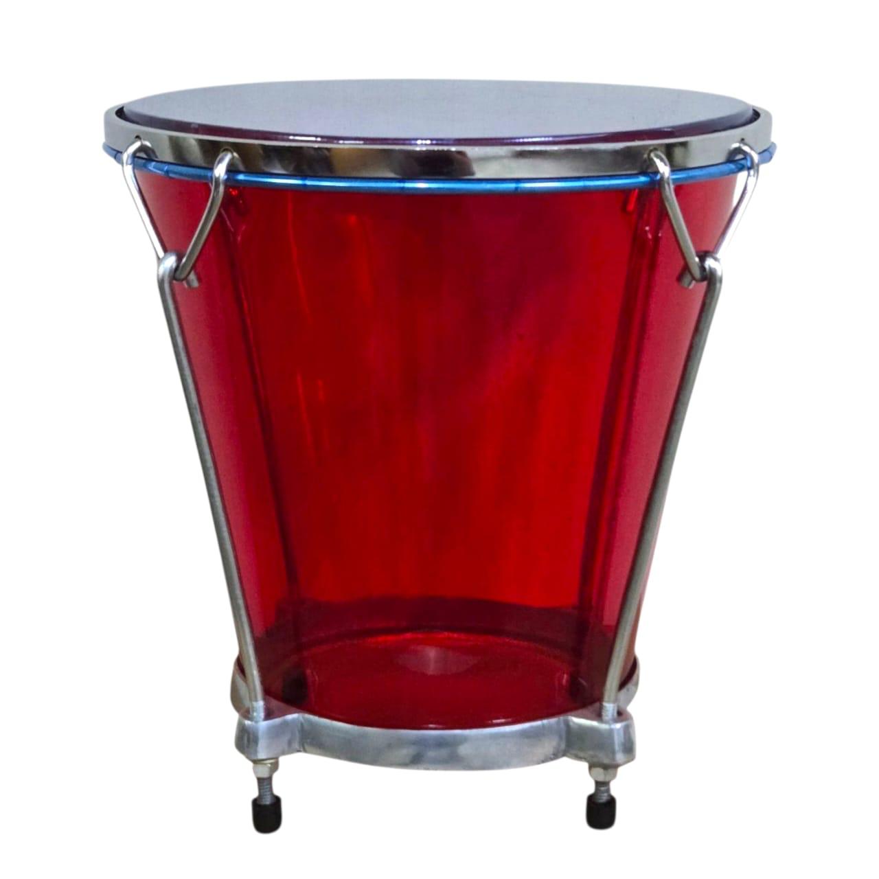CAJA VALLENATA ACRILICA ROJA