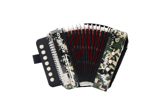 ACORDEON KONRAD KIDS MINI CAMUFLADO - NEGRO PROFESIONAL TONO DO