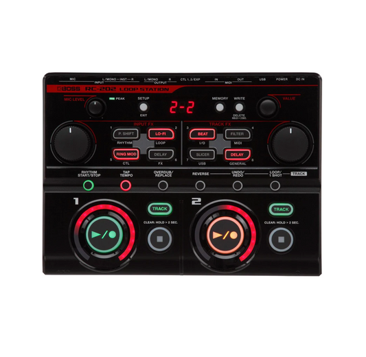 Pedal Boss Guitarra Electrica RC-202 Loop Station