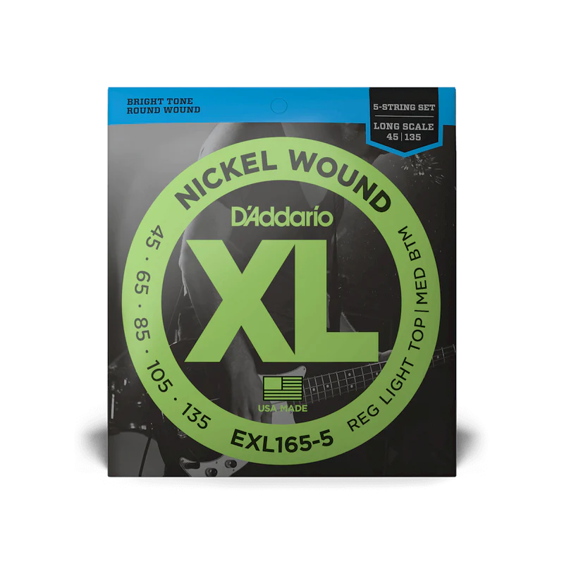 Encordado D Addario Bajo Electrico 5 cuerdas Exl165-5 45-135