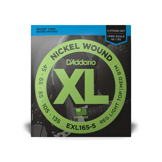 Encordado D Addario Bajo Electrico 5 cuerdas Exl165-5 45-135