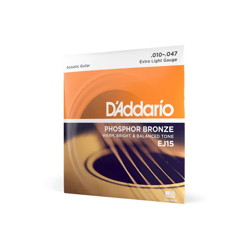 Encordado D Addario Guitarra Acustica Ej15 10 47 Bronce