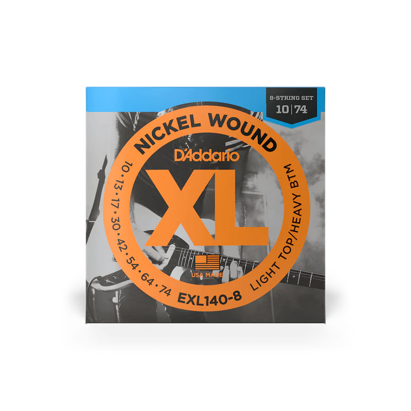 Encordado D Addario Guitarra Electrica EXL140 8 cuerdas 10 74