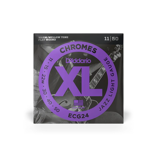 Encordado D Addario Guitarra Electrica Ecg24 11 50 Cuerdas Lisas