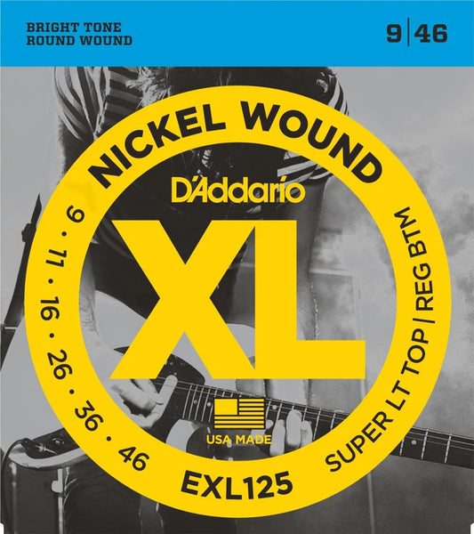 Encordado D Addario Guitarra Electrica Exl125 9-46