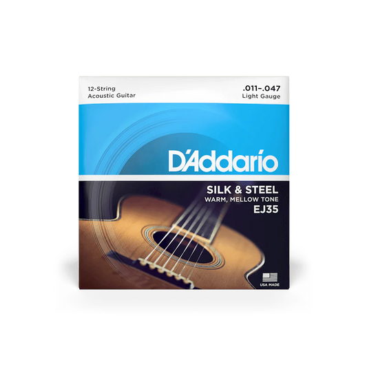 Encordado D Addario Guitarra Folk Ej35 12 Cuerdas