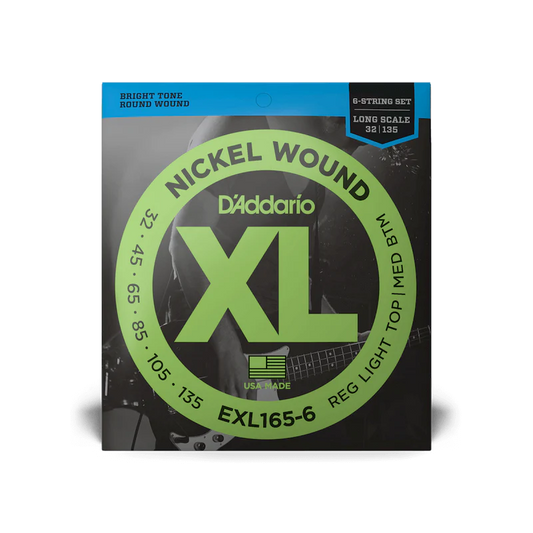 Encordado D addario Bajo Electrico 6 cuerdas Exl165 32 135