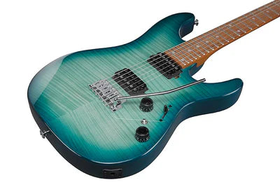 Guitarra Electrica Ibanez AZ24S1F-TXB Turquesa transparente