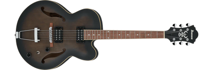 Guitarra Electrica Ibanez Hollow Body Af55-Transparent Black Flat