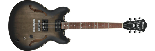 Guitarra Electrica Ibanez Hollow Body As53-Transparent Black Flat