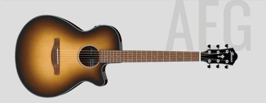 Guitarra Electroacustica Ibanez Aeg50 Dark Honey Burst High Gloss