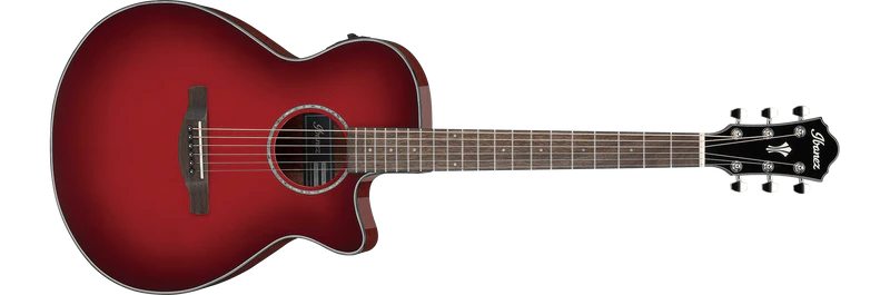Guitarra Electroacustica Ibanez Aeg51-TRH Rojo transparente Sunburst de alto brillo