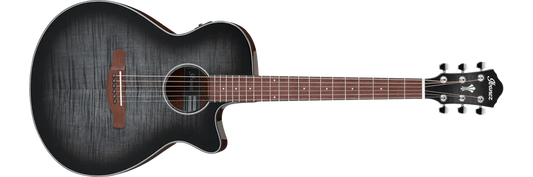 Guitarra Electroacustica Ibanez Aeg70-Transparent Charcoal Burst High Gloss