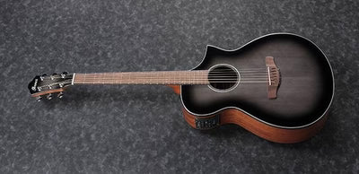 Guitarra Electroacustica Ibanez Aewc11-Transparent Charcoal Burst Low Gloss