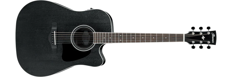 Guitarra Electroacustica Ibanez Art Wood Aw84Ce-Weathered Black Open Pore