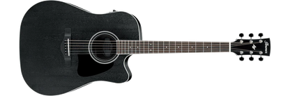 Guitarra Electroacustica Ibanez Art Wood Aw84Ce-Weathered Black Open Pore