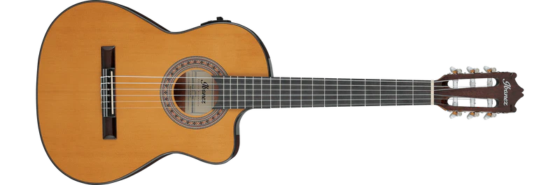 Guitarra Electroacustica Ibanez GA5TCE3Q AM Ambar de alto brillo