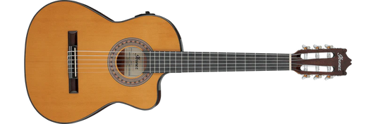 Guitarra Electroacustica Ibanez GA5TCE3Q AM Ambar de alto brillo