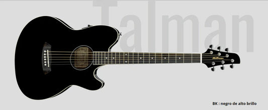 Guitarra Electroacustica Ibanez Talman Tcy10E Bk