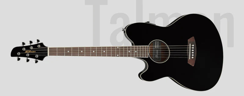 Guitarra Electroacustica Ibanez Talman Zurda Tcy10Le- Black High Gloss