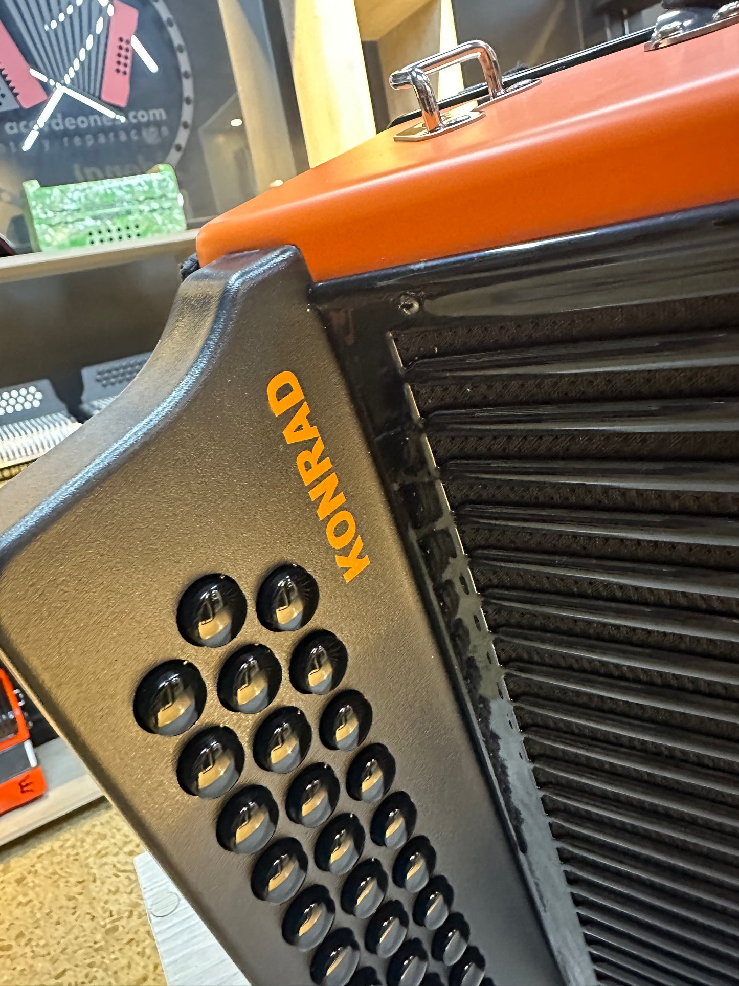 ACORDEON HOHNER COMBO  REY ORANGE