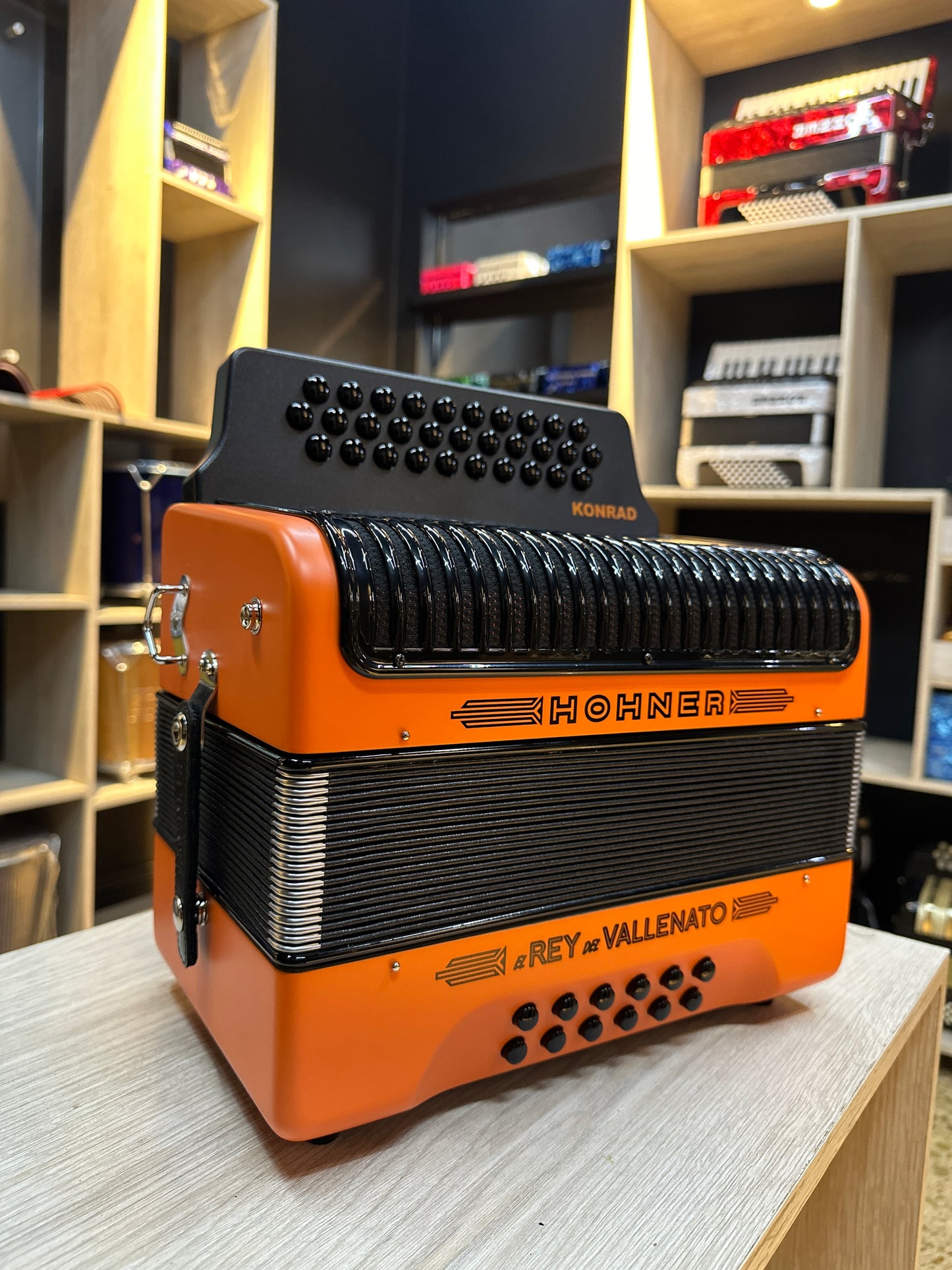 ACORDEON HOHNER COMBO  REY ORANGE