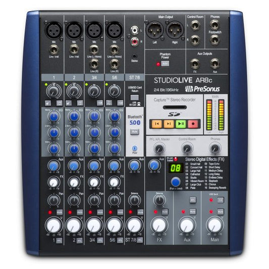 MEZCLADORA ANALOGA PRESONUS STUDIOLIVE AR8C