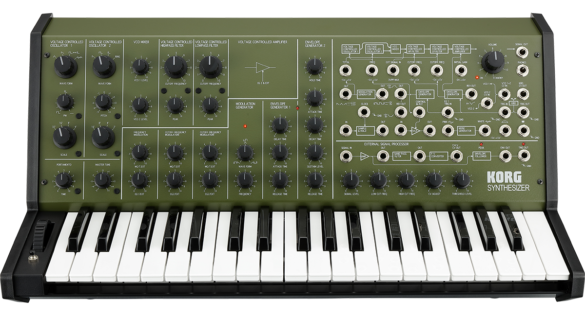 SINTETIZADOR ANALÓGICO KORG MS-20 FS GREEN