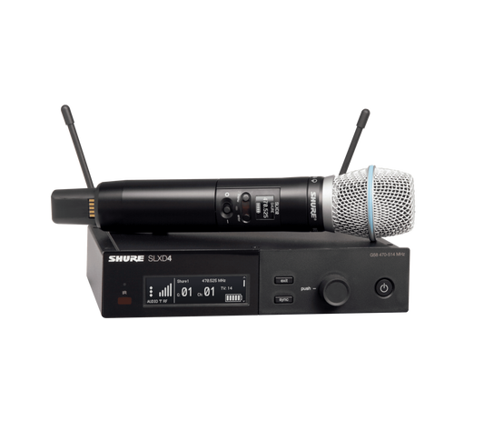 SISTEMA INALÁMBRICO CON MICRÓFONO DE MANO SHURE SLXD24B87A