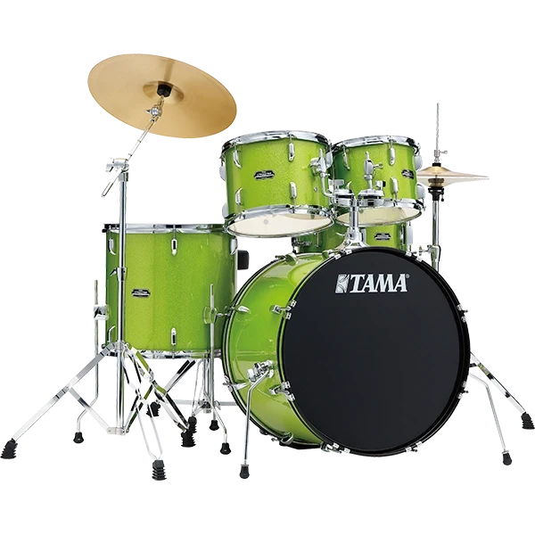 Bateria Tama Stagestar St52h4 Lgs Verde+bases  ( SIN PLATILLOS SIN SILLA )