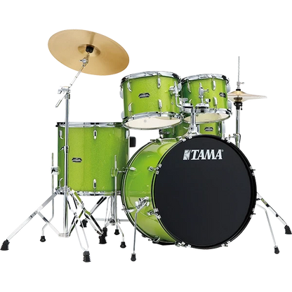 Bateria Tama Stagestar St52h4 Lgs Verde+bases  ( SIN PLATILLOS SIN SILLA )