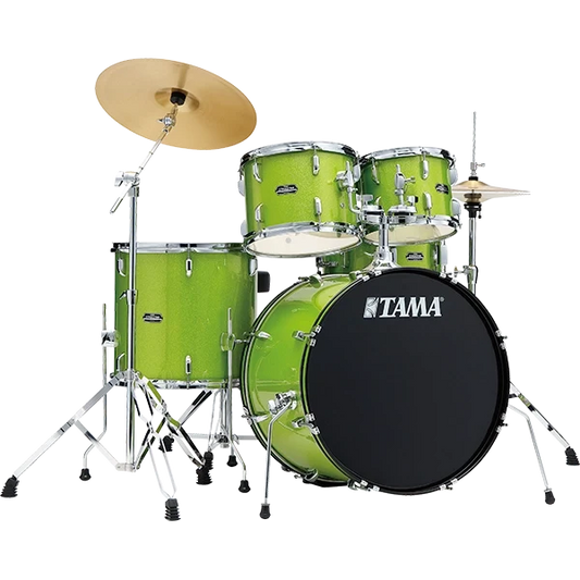 Bateria Tama Stagestar St52h4 Lgs Verde+bases  ( SIN PLATILLOS SIN SILLA )